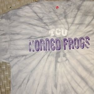 EUC XL TCU Horned Frogs Tie Dye